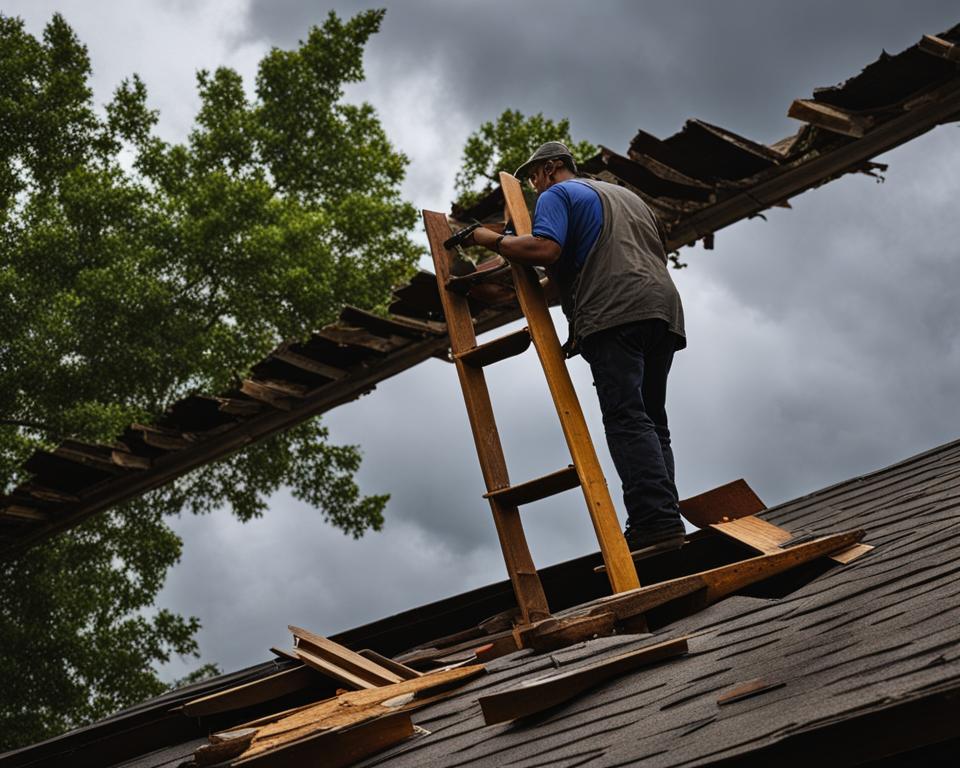 DIY storm damage repairs