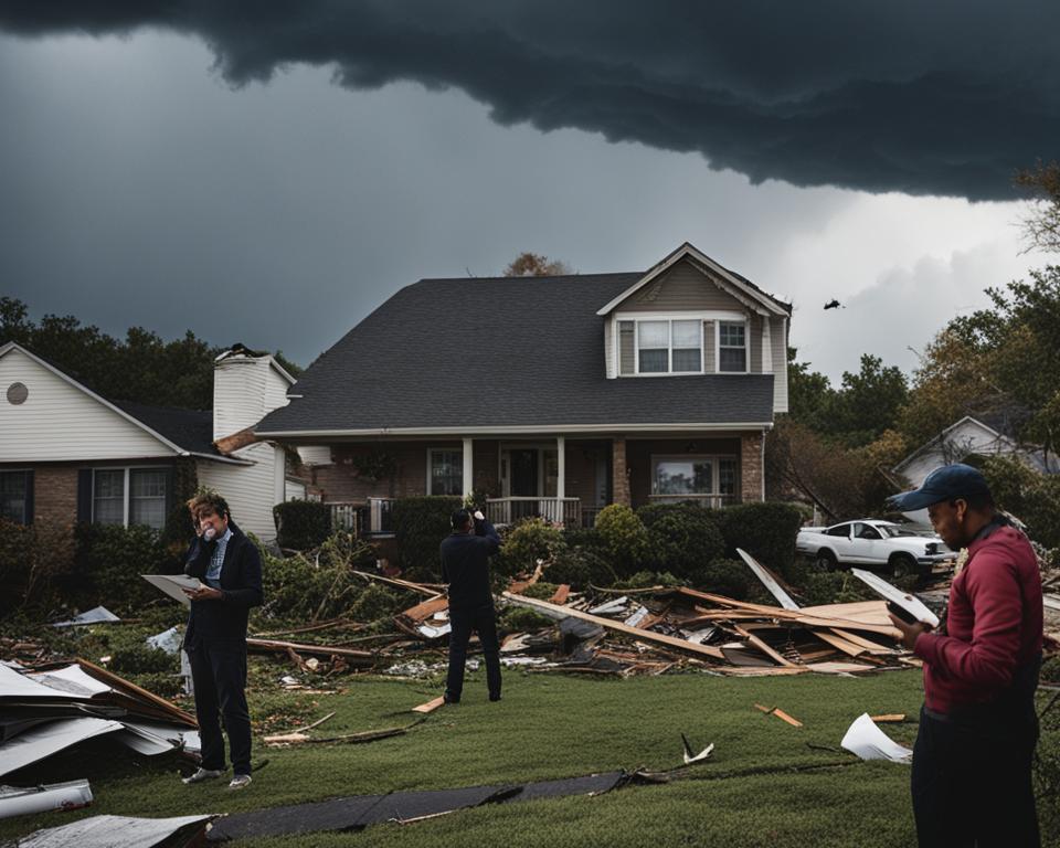 Storm damage insurance claims process