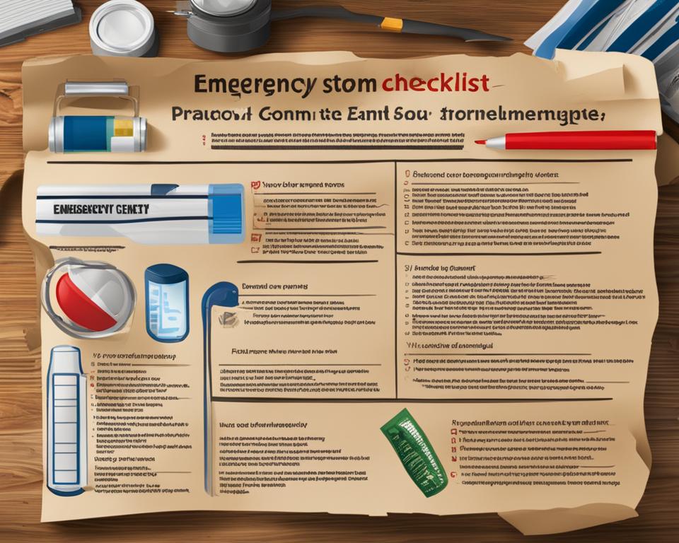 emergency storm damage checklist